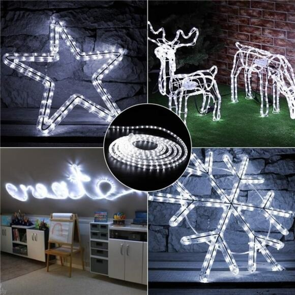 LED Rope Lights Outdoor Indoor Waterproof Connectable Patio Garden Christmas Dec - Picture 5 of 8